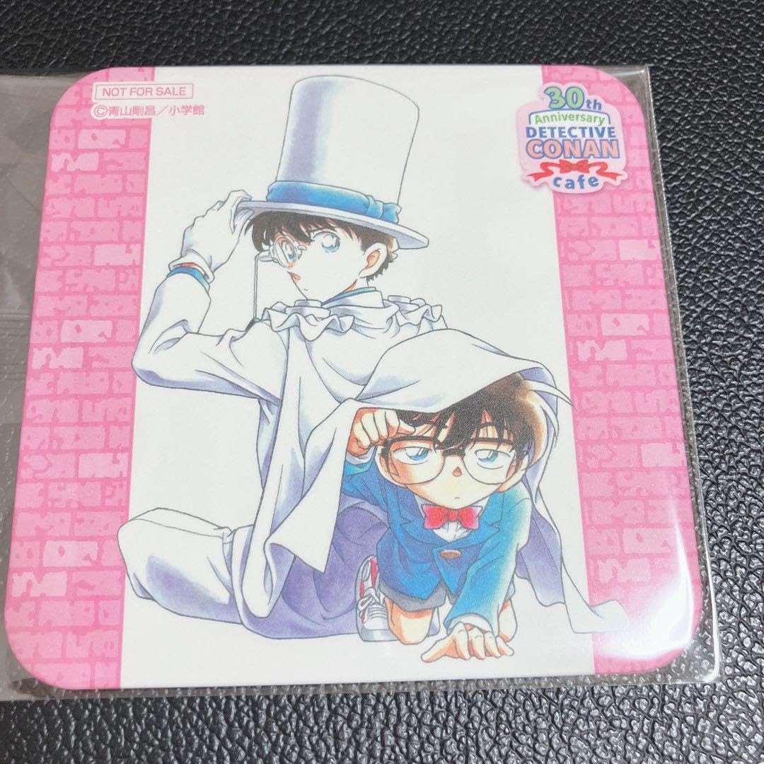 Amazon.co.jp: コナン カフェ 30周年 コースター 怪盗キッド